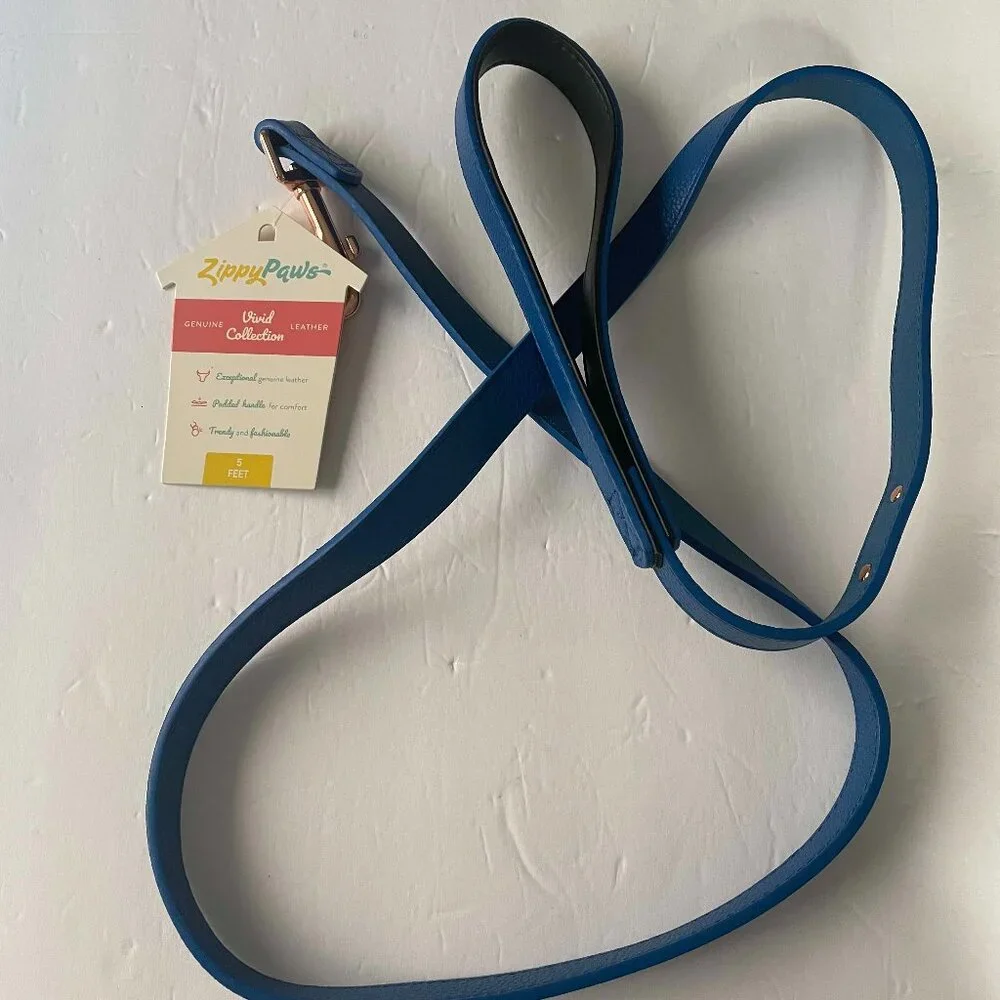 Zippy Paws Vivid Collection Leash – Cobalt- NWT